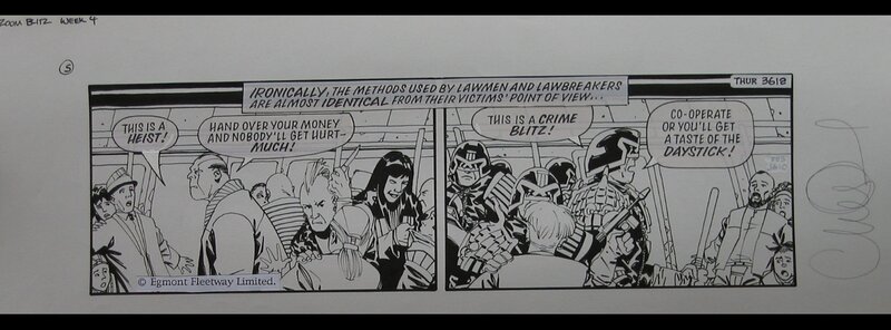 Charlie Adlard, Judge Dredd Strip #3612 - Comic Strip