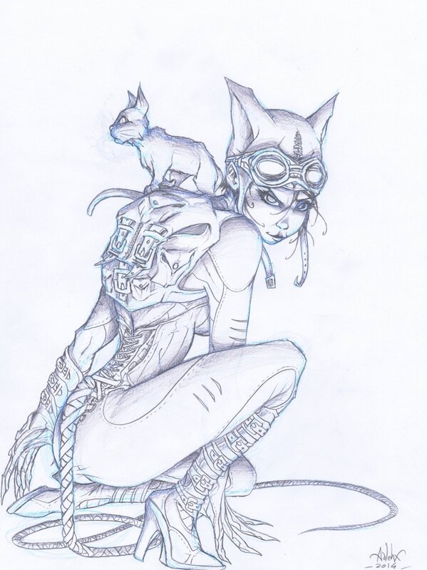 Catwoman par Aalehx - Original Illustration
