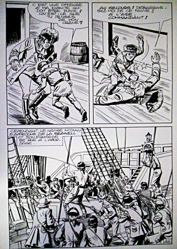Carlo Cedroni, Blek le roc - L'île sans nom, planche 46, Kiwi 268  (Lug) - Comic Strip