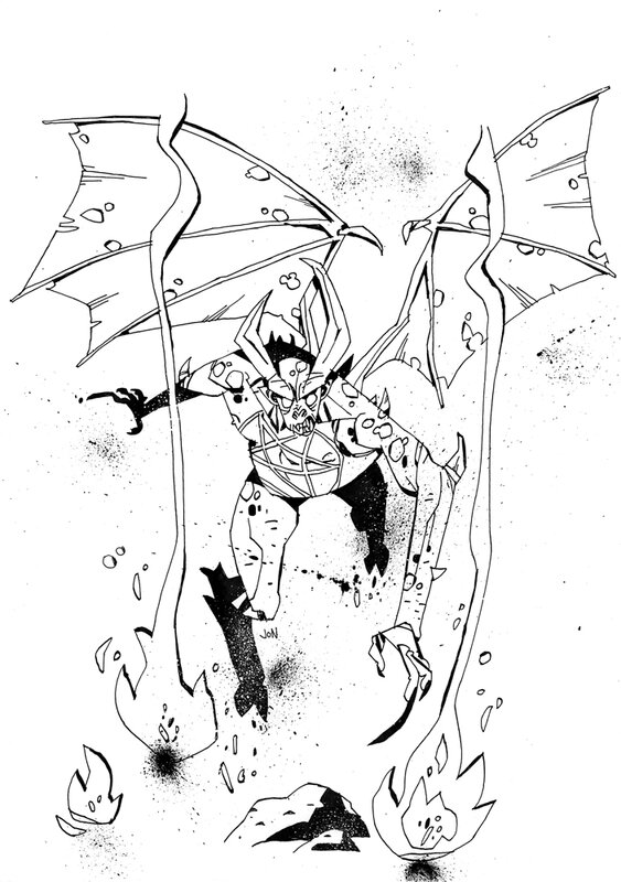 Monsters - Devil by Jon Lankry - Original Illustration