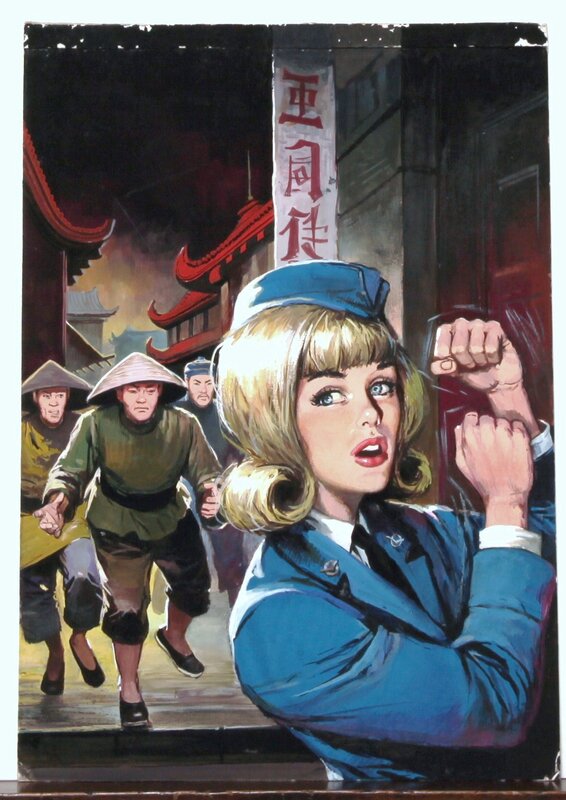 Le Péril Jaune Film Le péril Jaune fait peur à la jeunesse ..Couverture Cathy N°59 - 1967