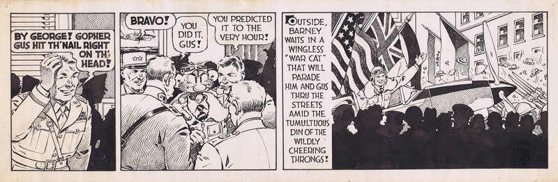 Barney Baxter Victory Day Daily by Frank Miller - Comic Strip
