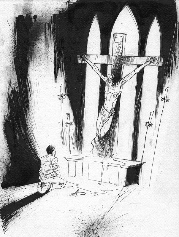 Christ par Ashley Wood - Illustration originale