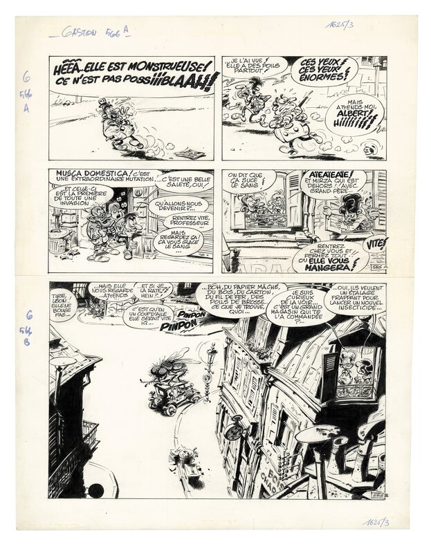 André Franquin, Gaston Lagaffe - La Mouche (Gag 565) - Comic Strip