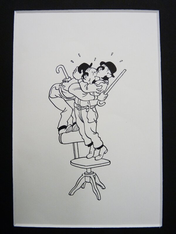 Studios Hergé, Bob De Moor, Tintin - OBJECTIF LUNE - Original Illustration
