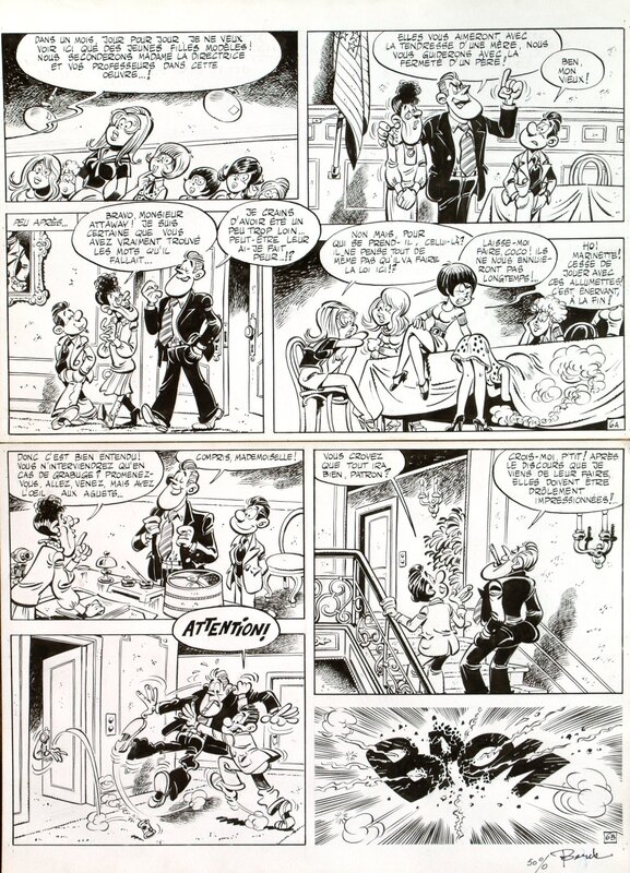 Berck, Raoul Cauvin, Sammy et  les gorilles – Tome#7 - Les gorilles au pensionnat - Comic Strip
