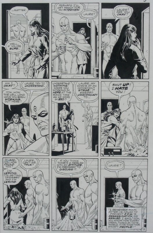 Watchmen #3 page 5 ,Dave Gibbons - Planche originale
