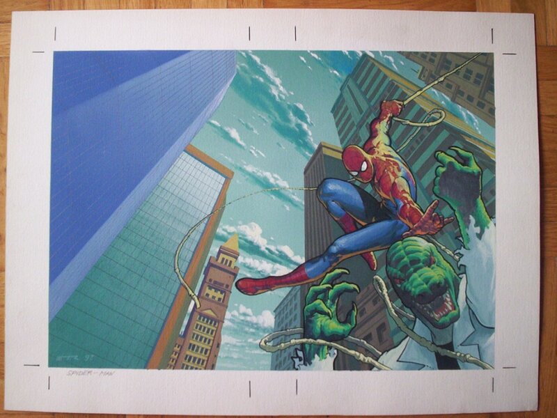 Spider-Man vs Lizard, Cover, Esad Ribic - Original Cover