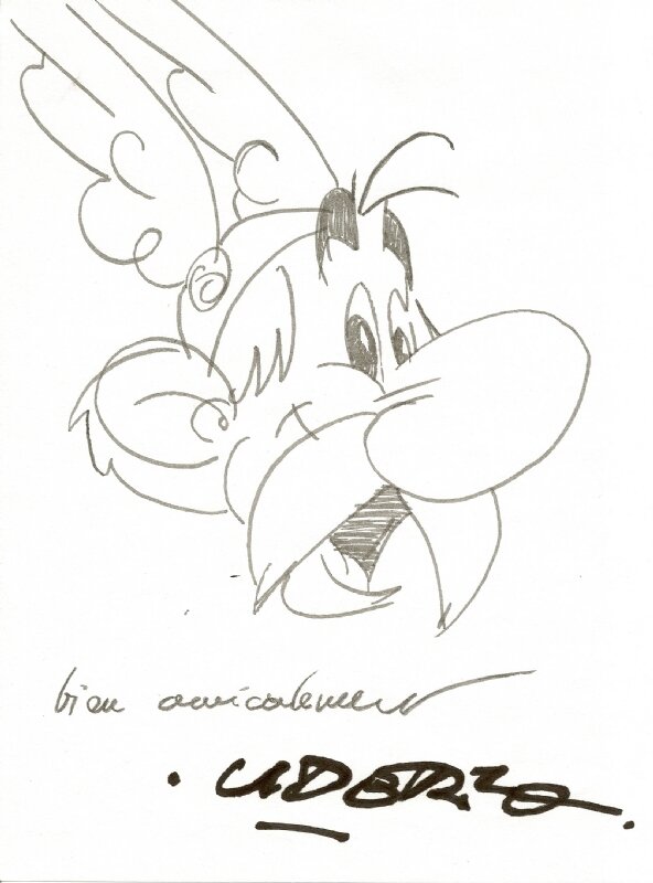 Asterix par Albert Uderzo - Dédicace
