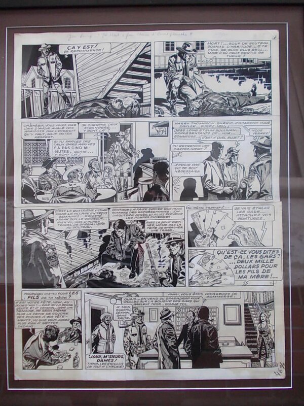 Arthur Piroton, Maurice Tillieux, Jess Long n° 5, « Il était deux fois dans l’Ouest », planche 8, 1978. - Comic Strip
