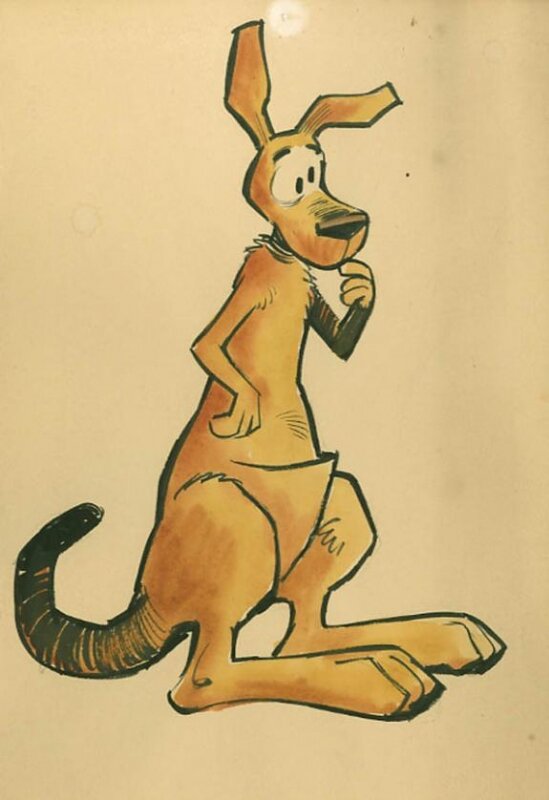 Willy Lambil, Hobby et Koala, « Hobby », 1968. - Original Illustration
