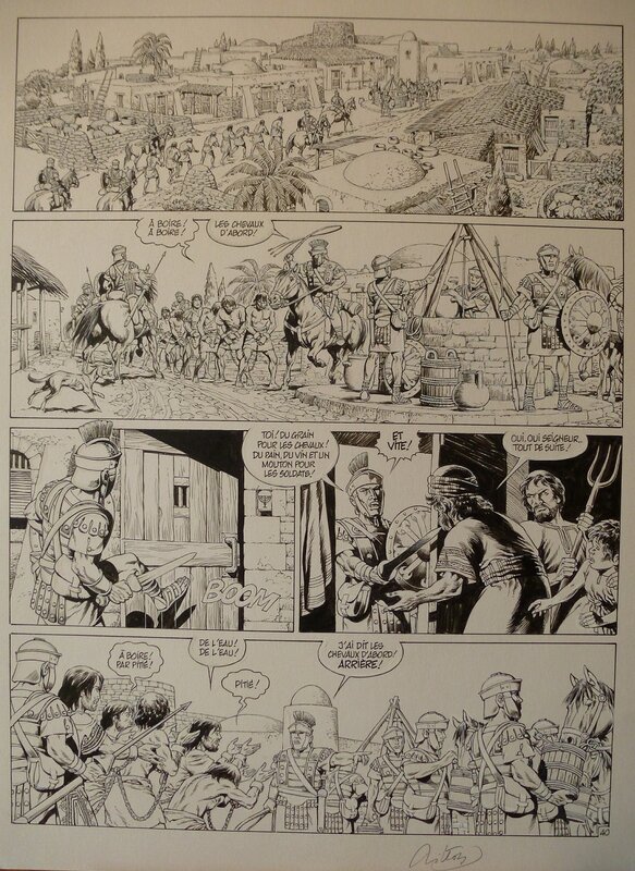 Jean-Yves Mitton, Ben Hur Tome 1 Planche 40 - Comic Strip