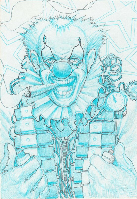 The Killer Clown by Dogjausrelly - Original art