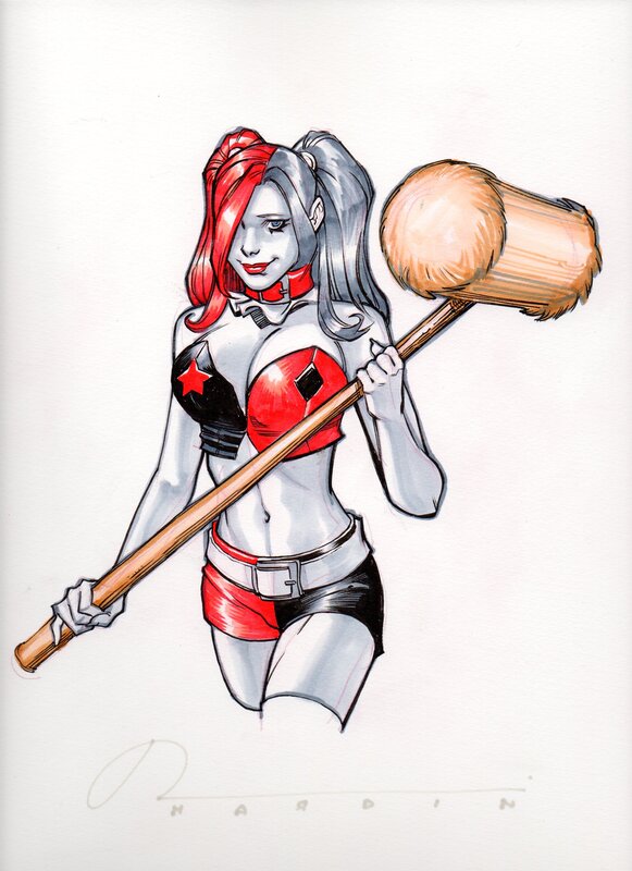 Harley Quinn par Chad Hardin - Illustration originale