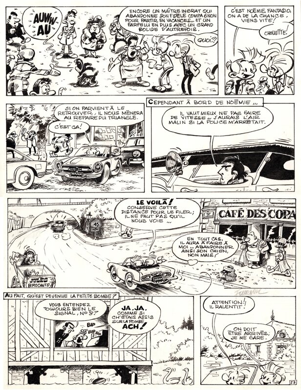 Jean-Claude Fournier, Spirou et Fantasio - Du Glucose Pour Noémie - Comic Strip