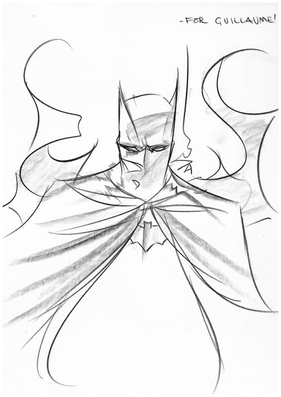 Batman par Dustin Nguyen - Dédicace