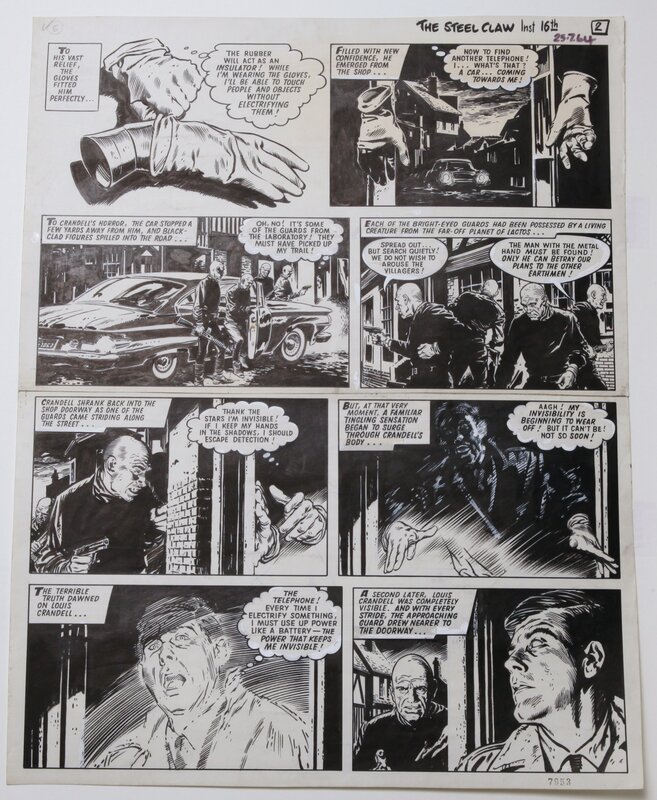 Jesús Blasco, Tom Tully, Main d'acier - 1964 - A prendre avec des gants ! - Comic Strip