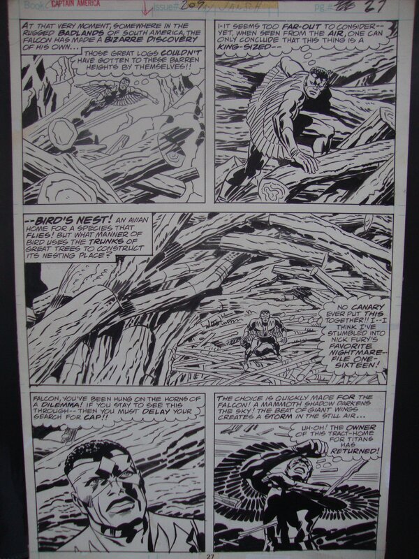 Jack Kirby, Cap america 209 pag 27 - Original art