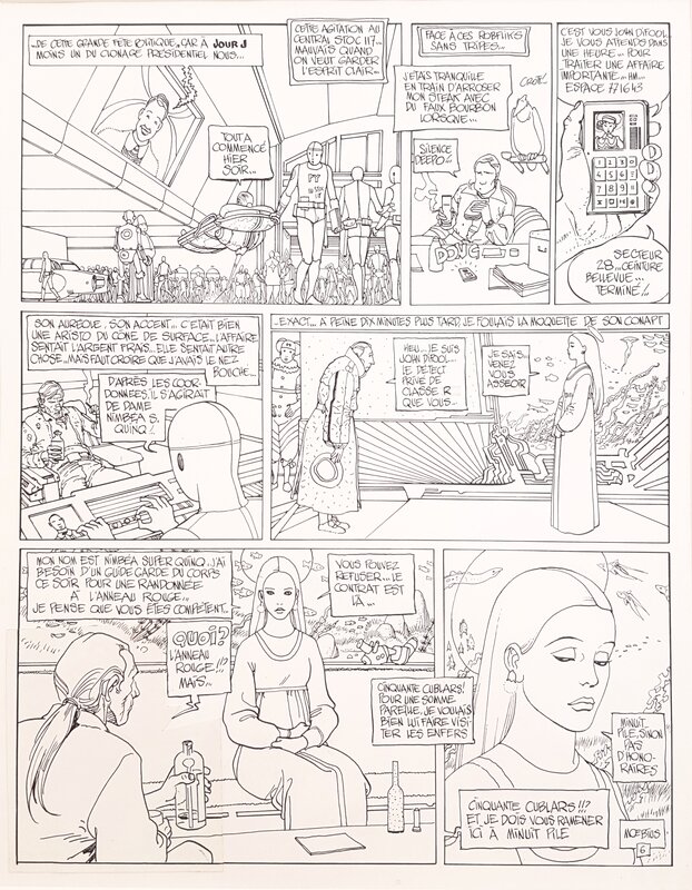 Moebius, L'incal Noir - Planche 6 - Comic Strip