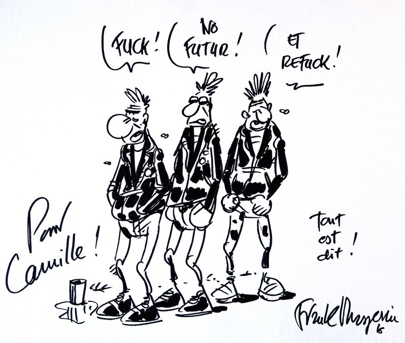 Les punks by Frank Margerin - Sketch