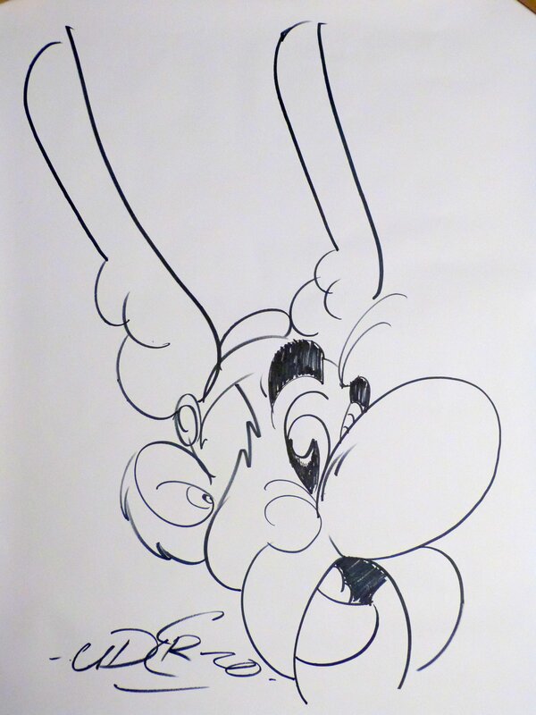 Portrait Asterix by Albert Uderzo - Original Illustration