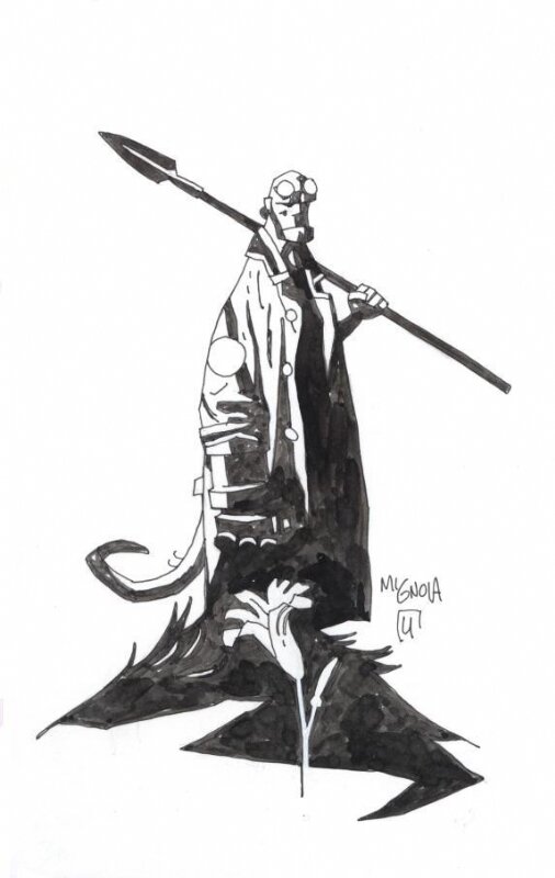 Mignola Hellboy - Illustration originale