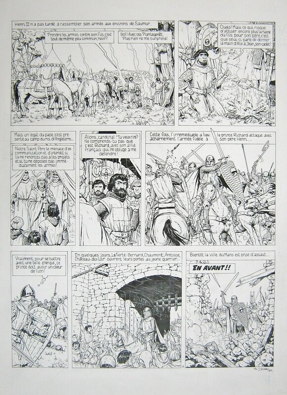 Philippe Delaby, Yves Duval, Histoires de l'Histoire : Richard Coeur de Lion - L'Epée et la croix - Comic Strip