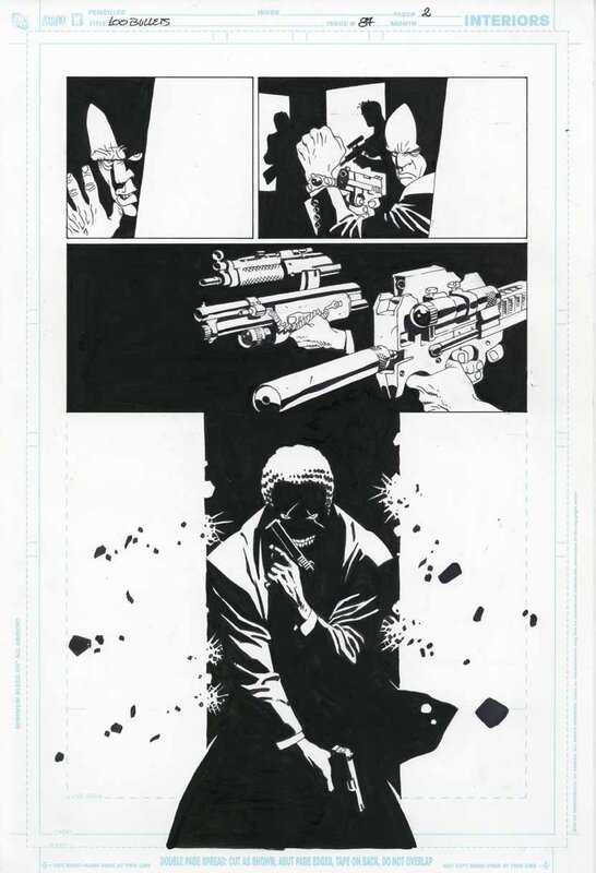 Eduardo Risso, 100 Bullets - Issue 87 Pg 2 - Comic Strip