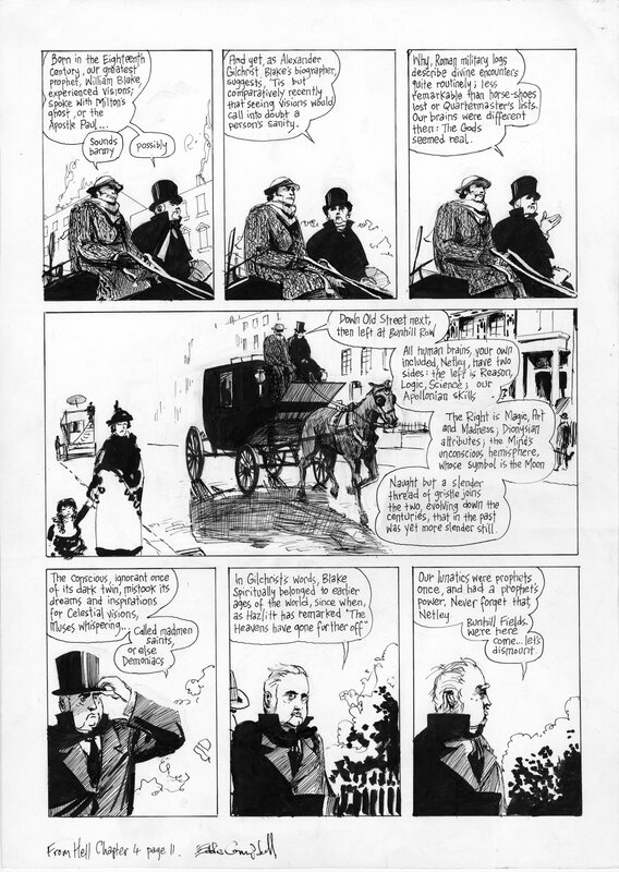 Eddie Campbell, Alan Moore, From Hell Ch 4, page 11 - Planche originale
