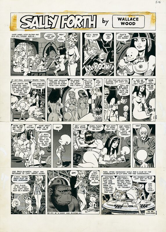 Wally Wood, Sally Forth - Planche 16 - Planche originale