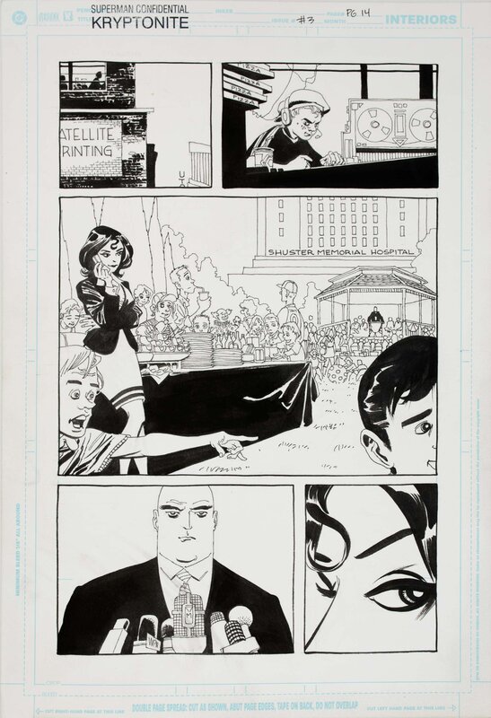 Tim Sale, Superman Kryptonite #03 p14 - Planche originale