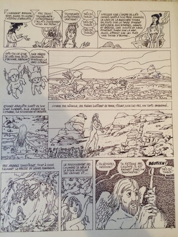 Georges Grammat, Page 8 Hésiode ou la création du monde - Comic Strip