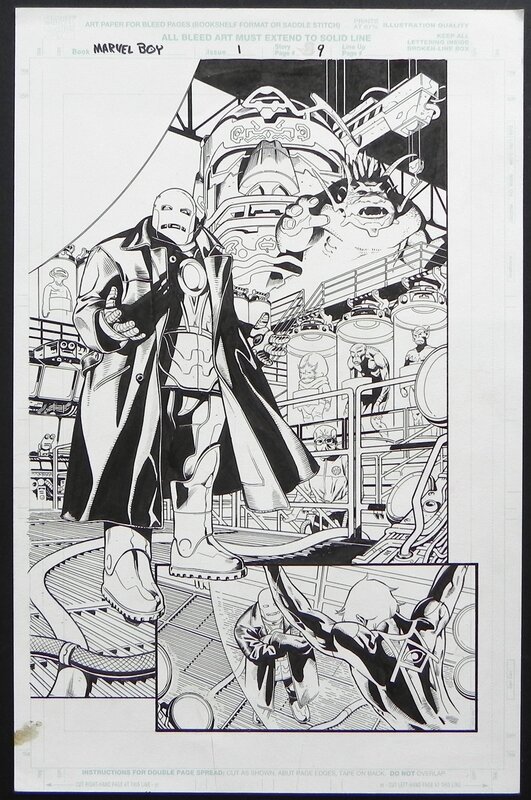 Marvel boy #1 p.9 par J. G. Jones - Planche originale