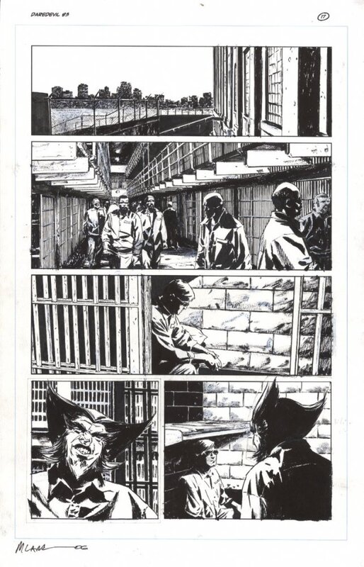 Michael Lark Daredevil Issue 85 page 17 - Planche originale