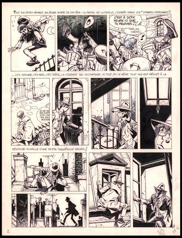 Alain Dodier, Makyo, Serge Le Tendre, 1982 - Jérôme K. Jérôme Bloche, Tome 1, Planche 3 - Comic Strip