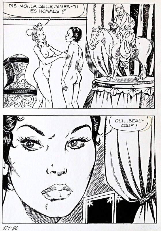 Alberto Del Mestre, L'agonia del leone - La Schiava 29, planche 86 (Série jaune n°134) - Comic Strip
