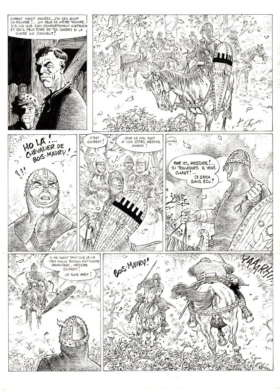 Hermann, Les Tours de Bois-Maury, Olivier, planche originale 14 - Comic Strip