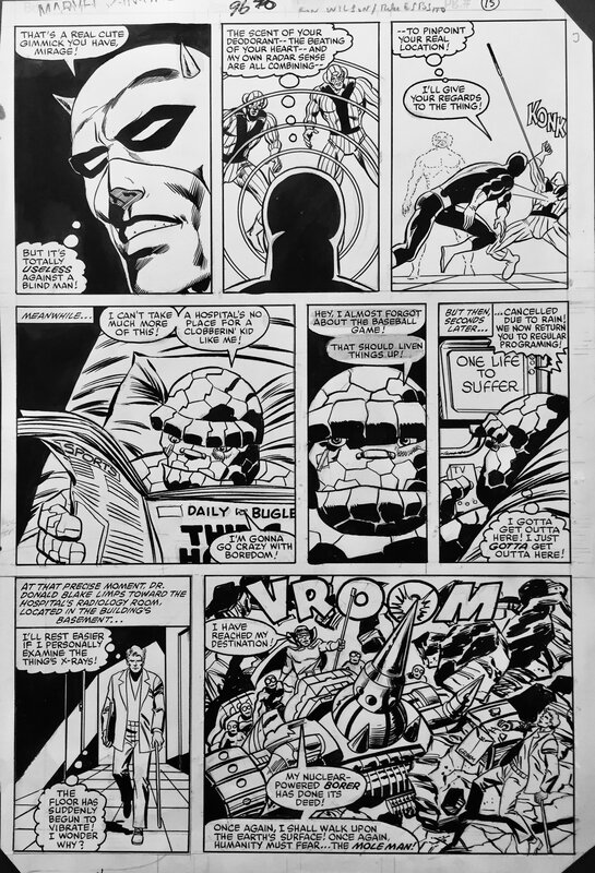 Ron Wilson, Mike Esposito, Marvel 2 in one # 96 - Planche originale