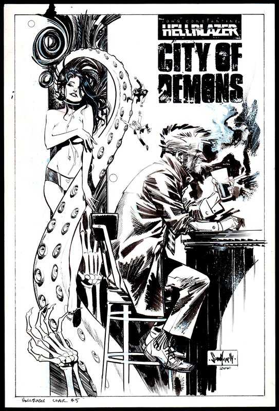 Sean Murphy, Hellblazer City Of Demons #5 Cover - Couverture originale