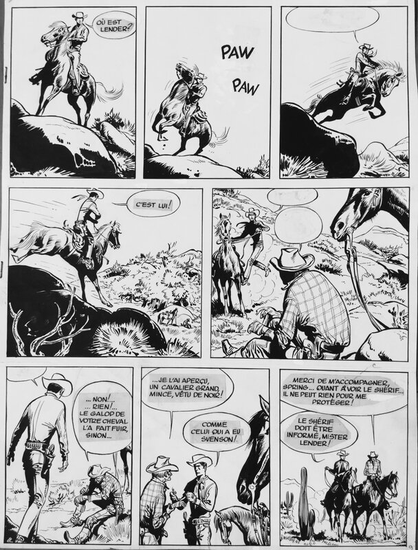 Jijé, René Goscinny, Jerry Spring: L'or du vieux Lender - Comic Strip