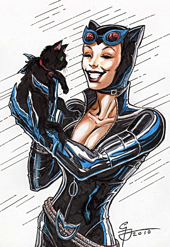 Catwoman par George Todorovski - Illustration originale