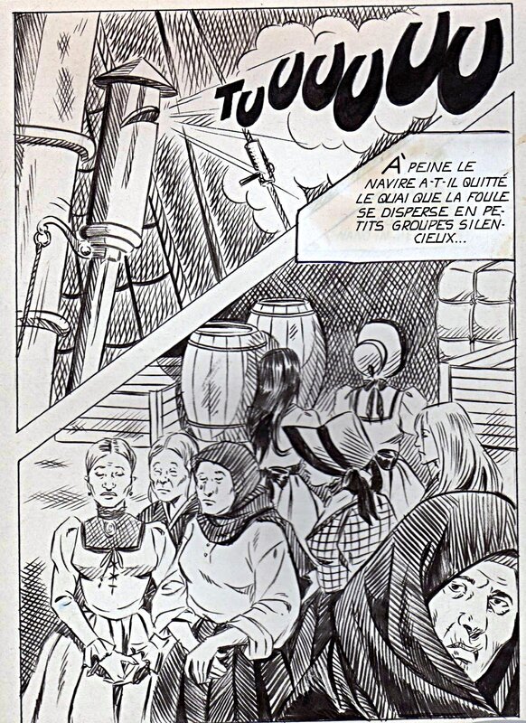 Alberto Del Mestre, Corte marziale - La Schiava n° 42 planche 135 (Série jaune n°147) - Comic Strip