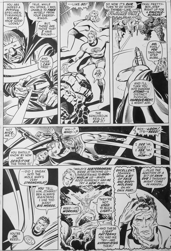 John Buscema, Joe Sinnott, Roy Thomas, Fantastic Four - Issue 128 - Planche originale