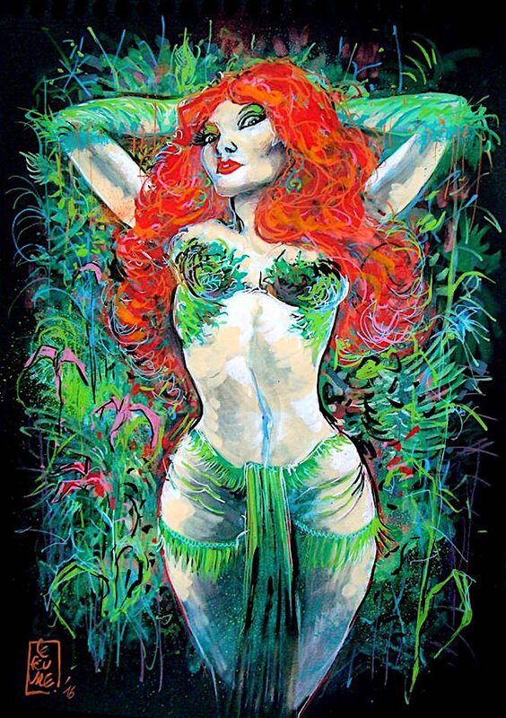 En vente - Poison Ivy par Laurent Lefeuvre - Illustration originale