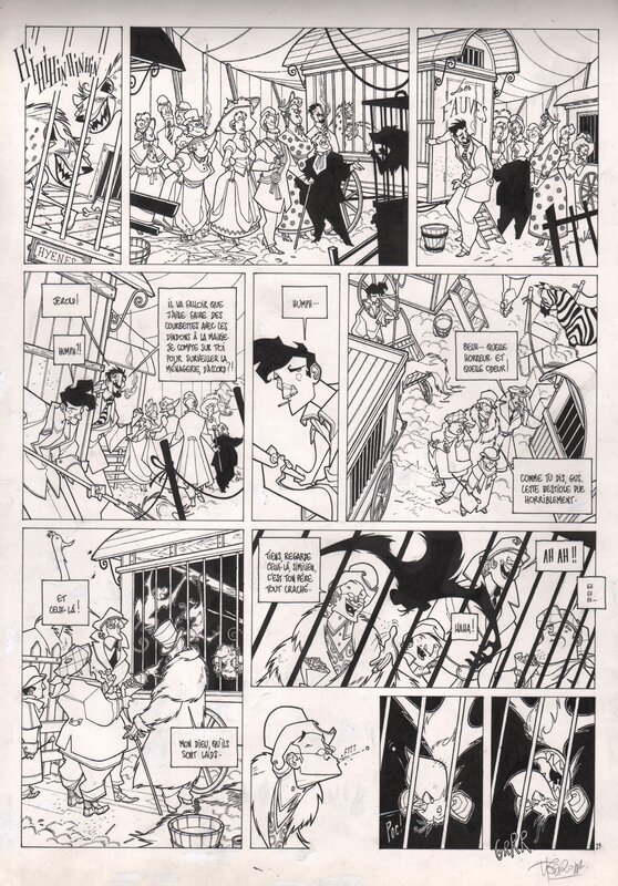 For sale - Cyril Pedrosa, Ring circus Tome2 planche 29 - Comic Strip