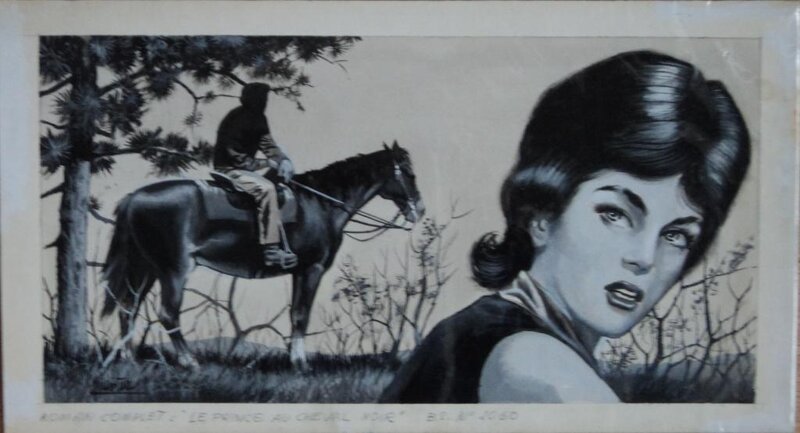 Arthur Piroton, Bonne soirée - Le prince au cheval noir - Illustration originale