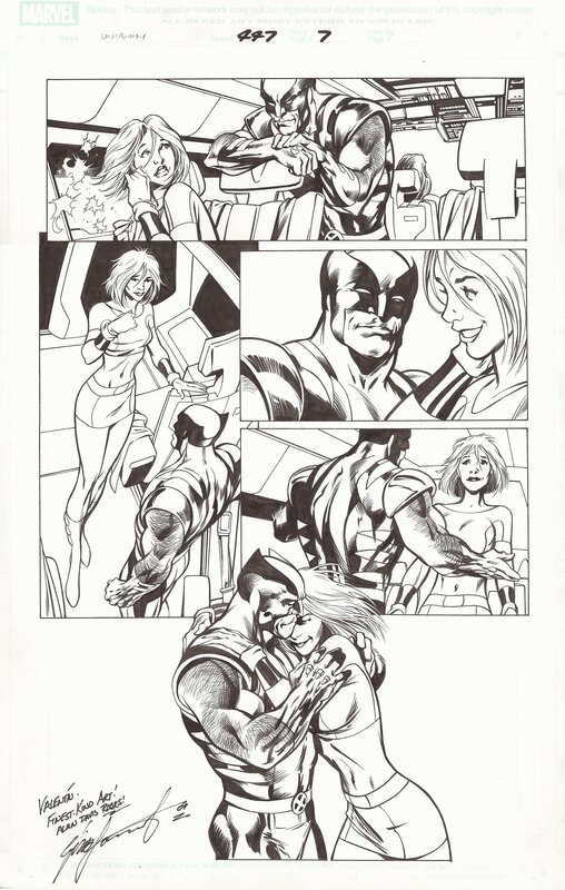Uncanny X-Men 447 par Alan Davis, Mark Farmer - Planche originale