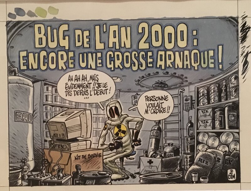 Le bug de l’an 2000 par Julien/CDM - Illustration originale