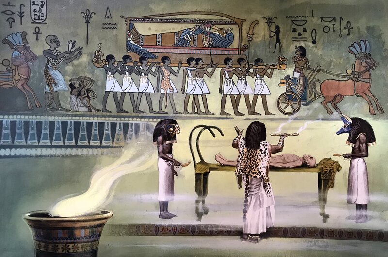 Egypte - cérémonie par Jeronaton - Illustration originale