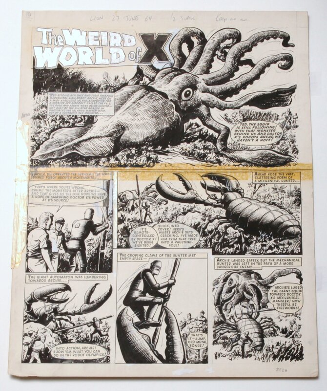 Ted Kearon, Ted Cowan, The weird world - LION 27 juin 1964 - Comic Strip